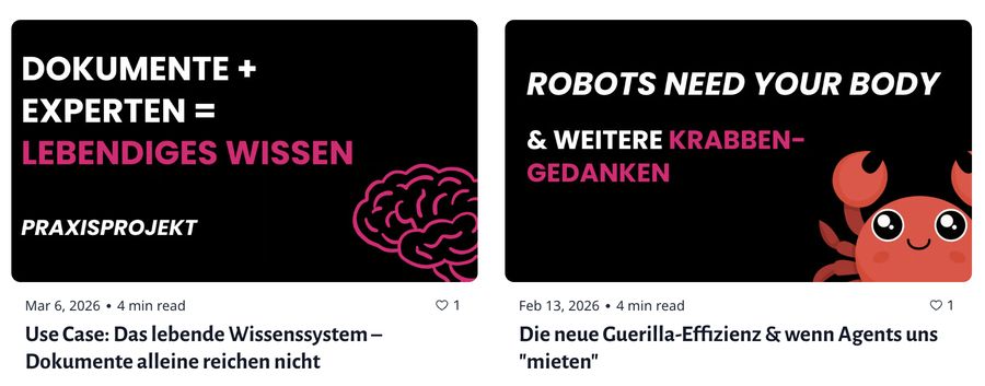 Übersicht meines Newsletters Automatisierung & KI Insights