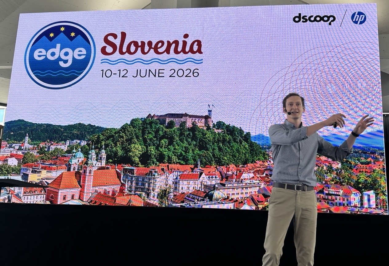 Leon Mehlau, Education Session an der Dscoop Konferenz in Ljubljana